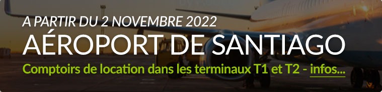A partir du 1er novembre 2022 des comptoirs de location dans les terminaux T1 et T2